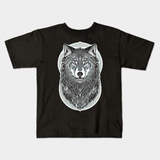 The Majestic Wolf Kids T-Shirt